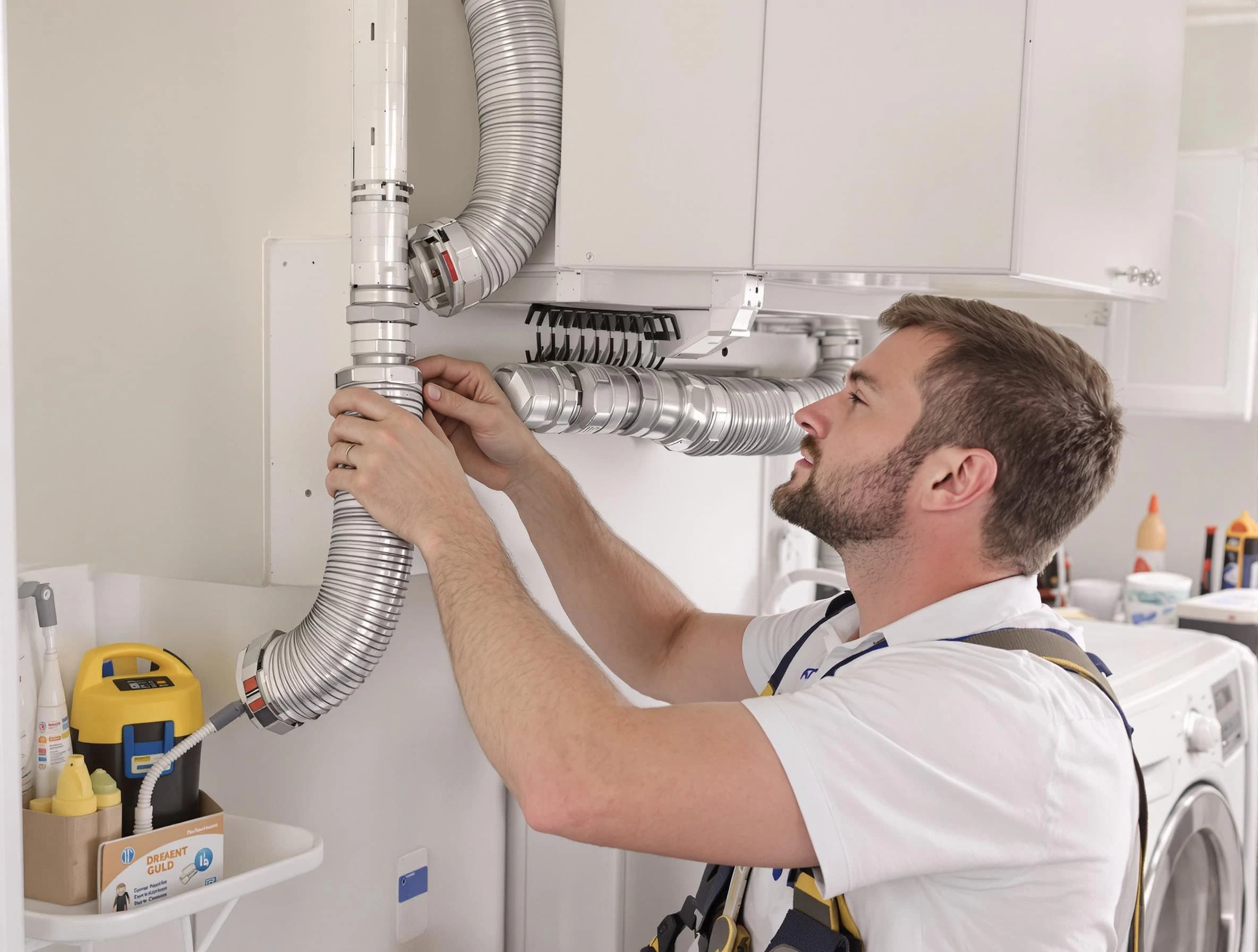 Professional dryer vent repair and installation by Yukon Dryer Vent Cleaning in Yukon
