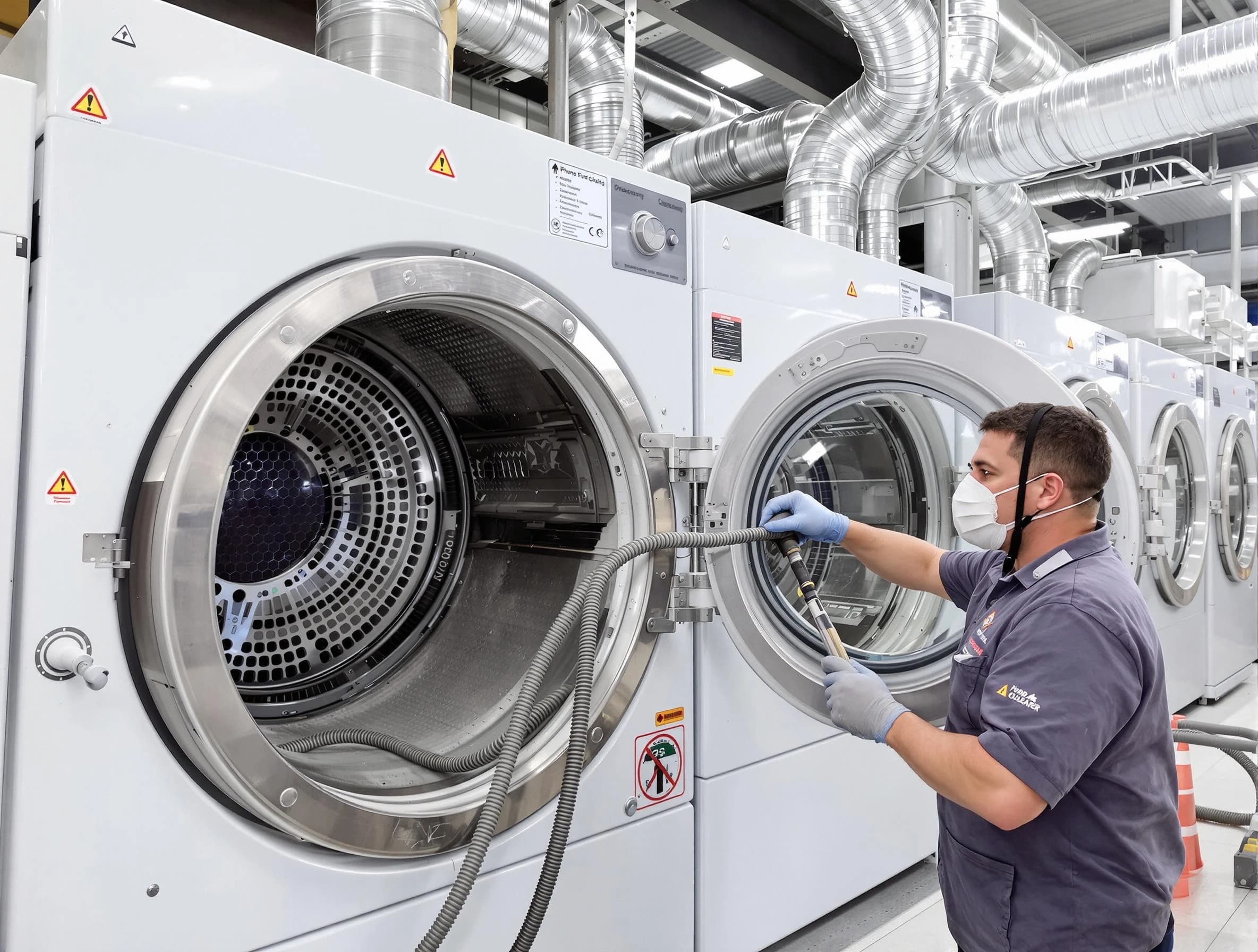 Industrial-grade dryer vent cleaning by Yukon Dryer Vent Cleaning in Yukon