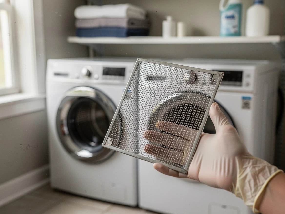 Yukon Dryer Vent Cleaning specialist performing detailed lint trap cleaning service in Yukon