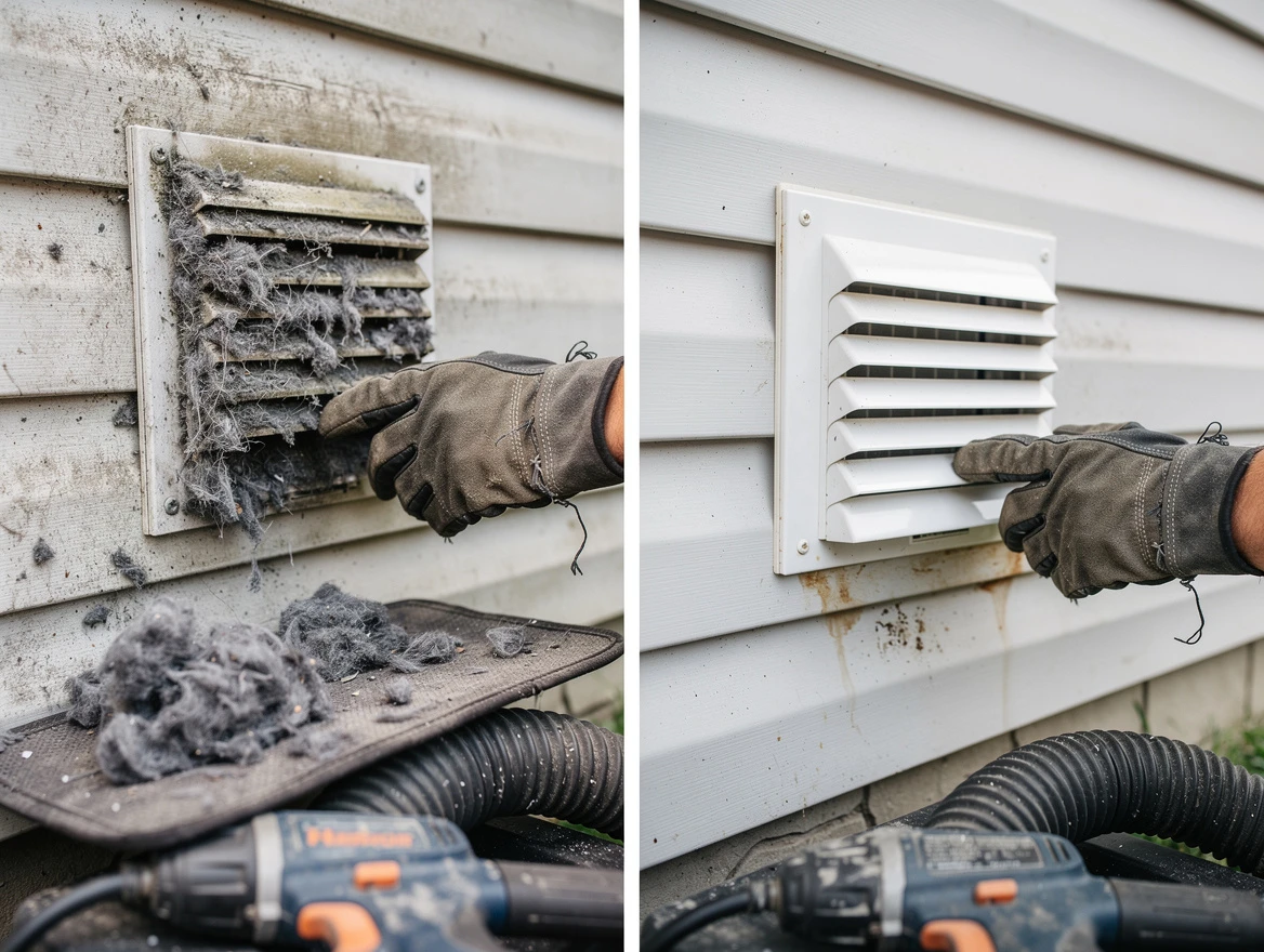 Residential dryer vent cleaning by Yukon Dryer Vent Cleaning in Yukon